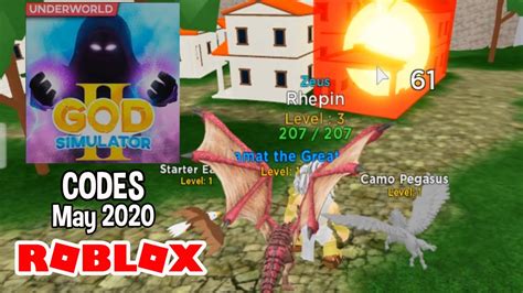 Roblox God Simulator 2 Codes May 2020 Youtube
