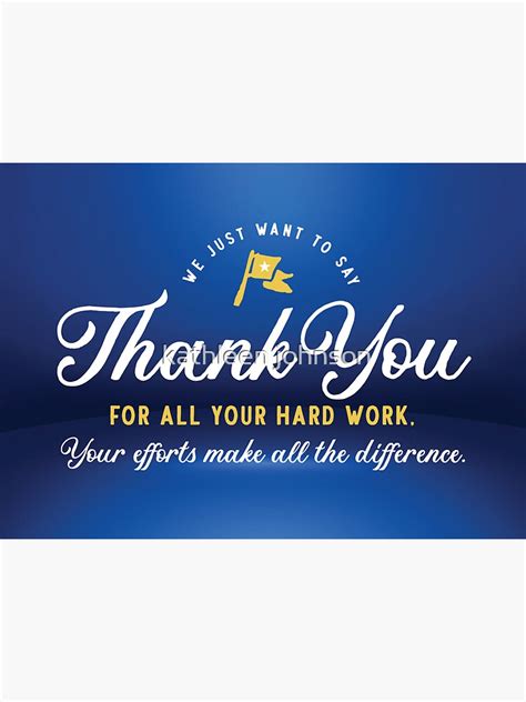 Employee Thank You For All Your Hard Work Sticker For Sale By