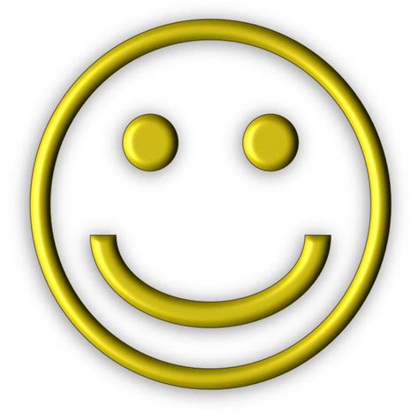 Yellow 3d Smiley Icon Free Stock Photo Public Domain Pictures