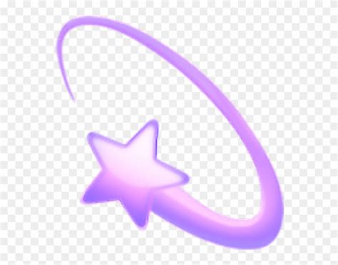 Download Purple Emoji Overlay Cute Star Halo Emoji Star Clipart