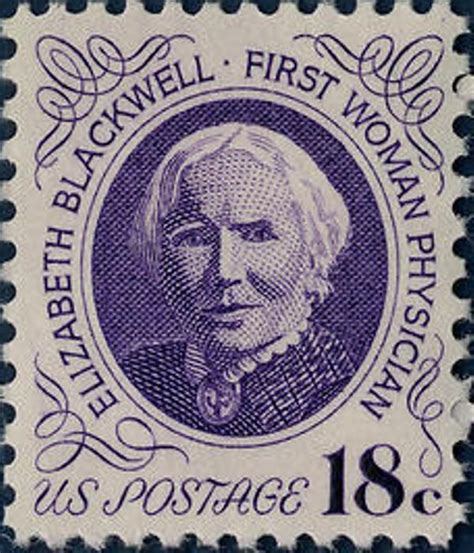 Elizabeth Blackwell First Female Doctor In The United States Commemorative Stamps Elizabeth