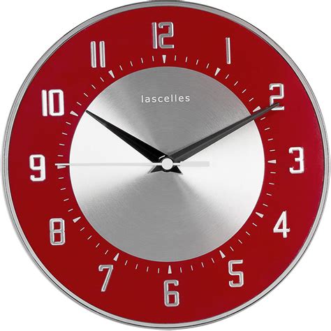 Deco Domed Clock Red 205cm Retro Clocks