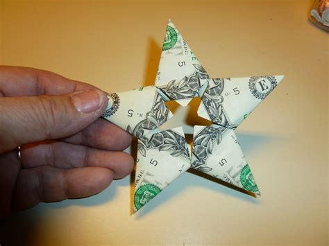 Open the flap and squash down. Make it easy crafts: "Easy money" folded five pointed ...
