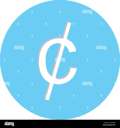 Cent Penny Currency Symbol Icon Image Vector Illustration Stock Vector