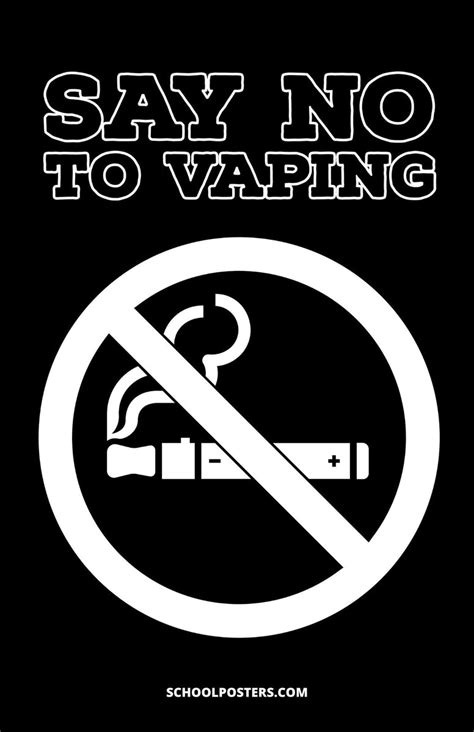 Say No To Vaping Poster Llc