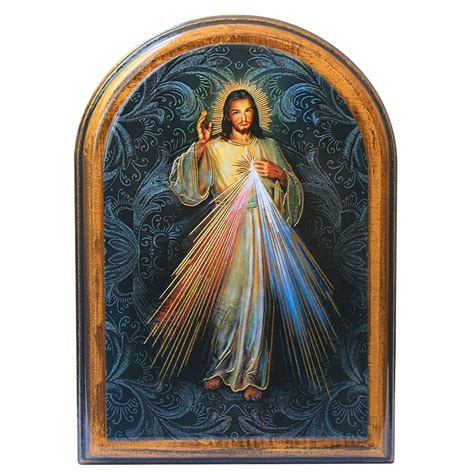 Divine Mercy Arched Plaque Ewtn Religious Catalogue