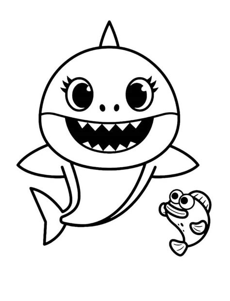 Dibujo De Tiburon Bebe Para Colorear Imprimir E Dibujar Coloringonlycom
