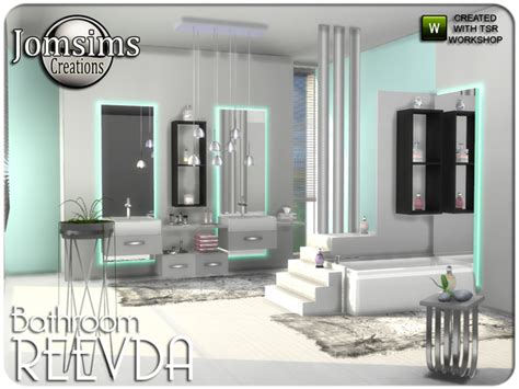 Reevda Bathroom By Jomsims Sims 4 Bathroom