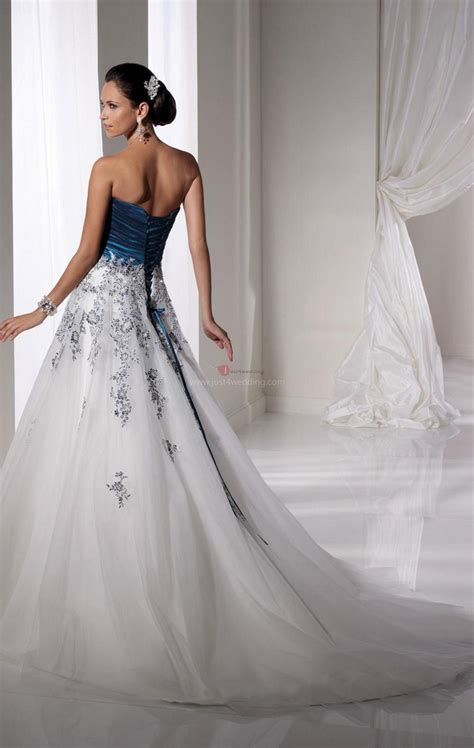 Dark Blue Wedding Dress