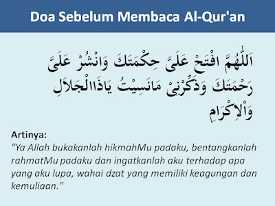 Ati saiyidana muhammadanil wasilata wal fadhilah. Bacaan Doa Sebelum Dan Sesudah Membaca Al-Qur'an Lengkap ...