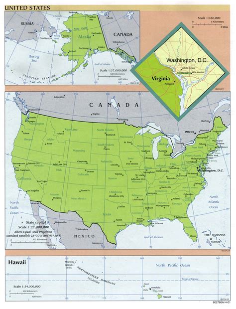 The united states of america is the world's 3rd largest country in terms of area. United States Maps - print and travel maps