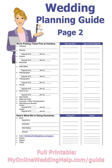 Free Printable Wedding Planning Guide | Wedding planning guide, Wedding planning, Diy wedding ...