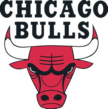Digital files does not come with a physical item. Sticker logo Chicago Bulls - TenStickers