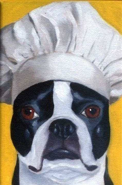 Boston Terrier T Boston Terrier Chef Hat Magnet Boston Terrier Art