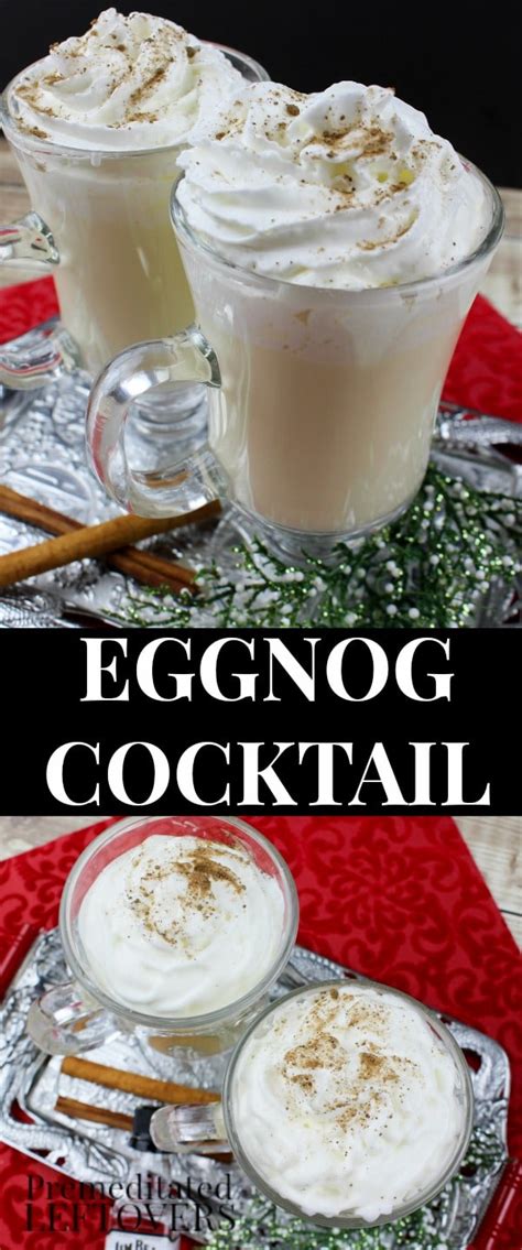 A tropical flavor with a splash of holiday fun. Easy Eggnog Cocktail Recipe