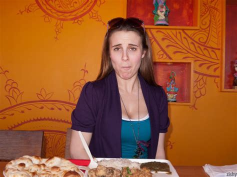 Thumbs Pro Cute Girl Nina Gitch Tries Indian Cuisine For The First Time Zishy