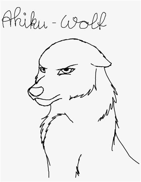 Angry Anime Wolf Drawing