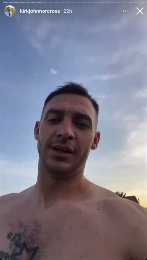 Celeb Lover On Twitter Kirk Norcross Walking Around His Garden In His Scruffy Boxers With A