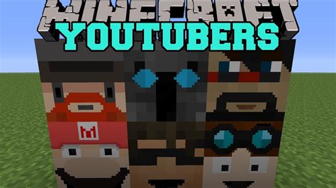 Minecraft Mod Showcase Youtuber Blocks Mod 1710 Youtube