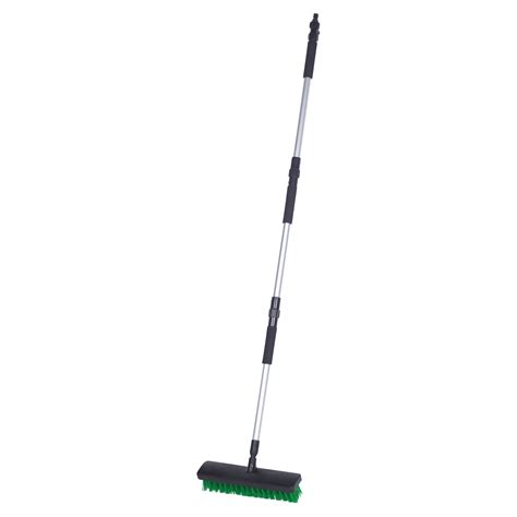 Heavy Duty Extendable Water Jet Hose Garden Brush Broom Outdoor Patio Path Clean Ebay