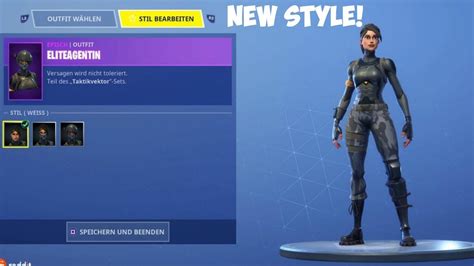 Preview 3d models, audio and showcases for fortnite: The New Elite Agent Skin Style... (fortnite battle royale ...