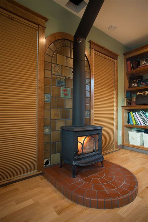 Many people will use tile marble. Tile Backing for Wood Stove | Wood stove wall, Wood stove ...
