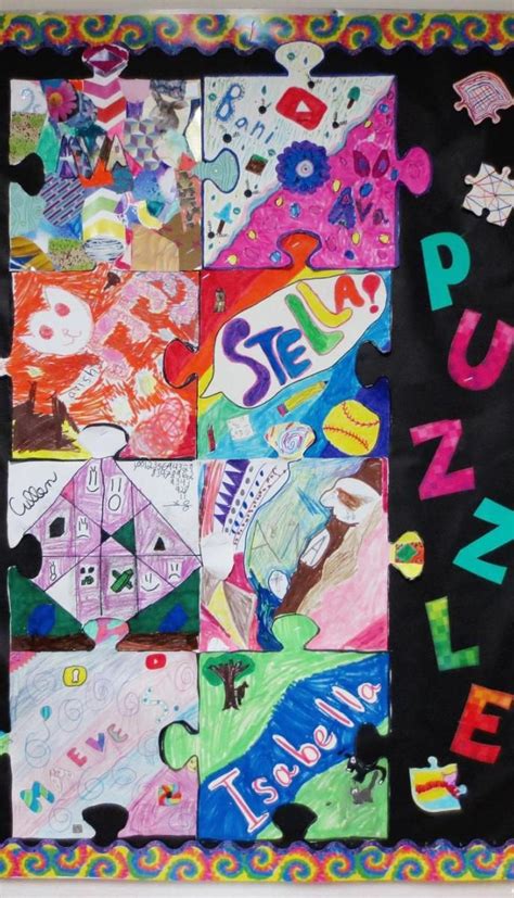 Does the phrase final piece of the. All About Me Collaborative Puzzle Pieces | Puzzle piece ...