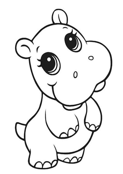 List Of Easy Cute Animal Coloring Pages References All About Cute And