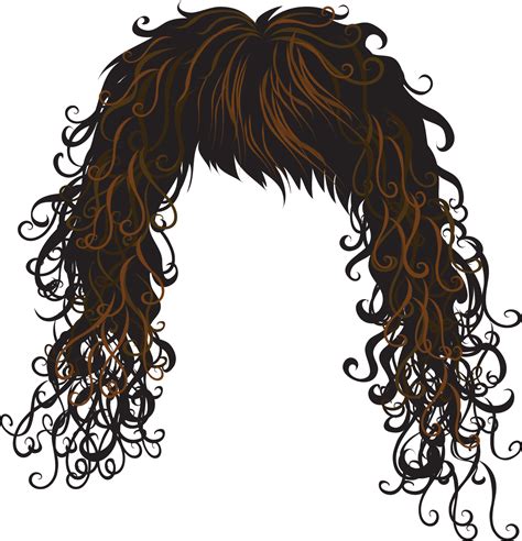 Curly Hair Wig Clipart Clip Art Library