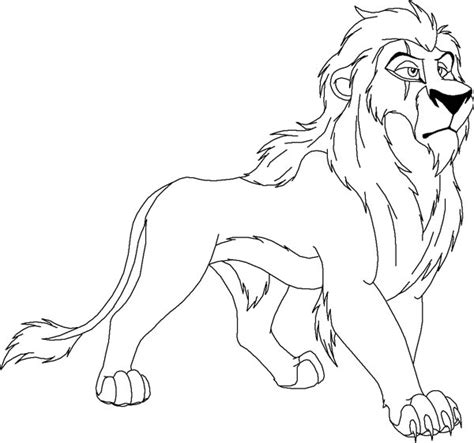 Scar From The Lion King Coloring Page Color Luna