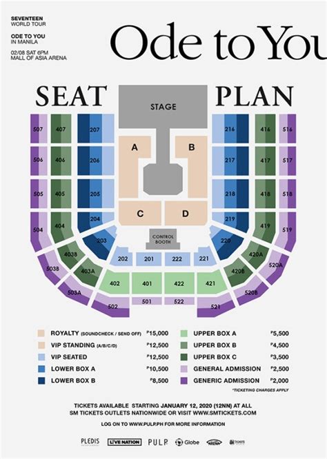 Mall Of Asia Arena Seat Map