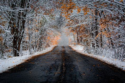Snowy Mountain Road Photograph By Chris Alley