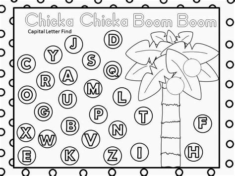 Free Printable Chicka Chicka Boom Boom