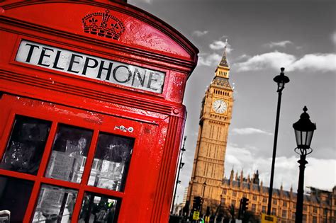 Hd Wallpaper Red Telephone Booth And Big Ben Tower England London