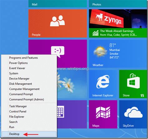 Tip How To Place The “show Desktop” Icon In Windows 8 Taskbar