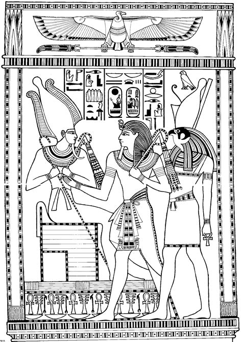 Coloring Pages Egyptian Gods As Real People Sustainable City News