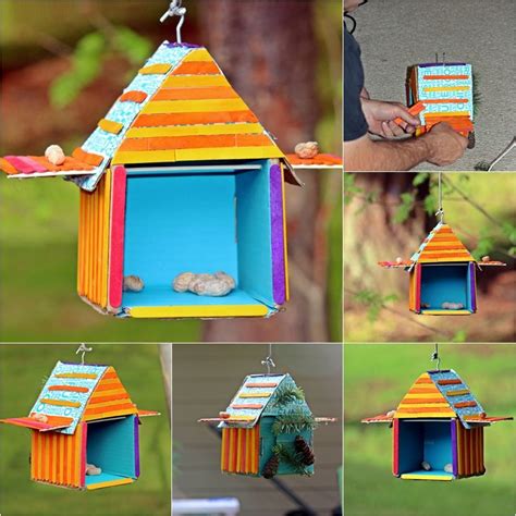 Pin By Build A Bear Workshop On Beary Crafty Homemade Bird Houses