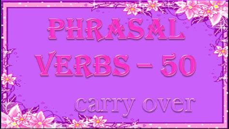 He has over 40 years of experience in business and finance, including as a vice president for blue cross blue the carrying value is the net value of an issued bond for the bond issuer. PHRASAL VERBS 50 ⭐💙 CARRY OVER ⭐💙 [[ PHRASAL VERBS IN ...