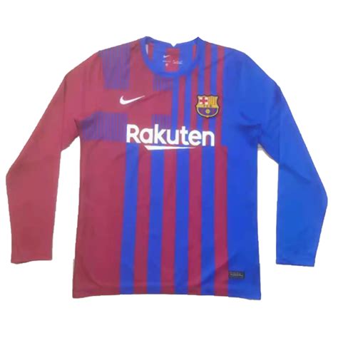 Barcelona Home Long Sleeve Jersey 202122 By Nike Gogoalshop