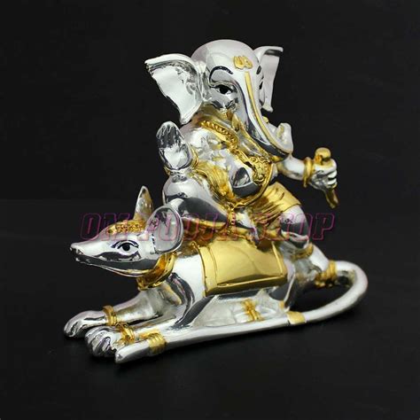 Lord Ganesha Riding On Mouse Statue Shop Now Online India