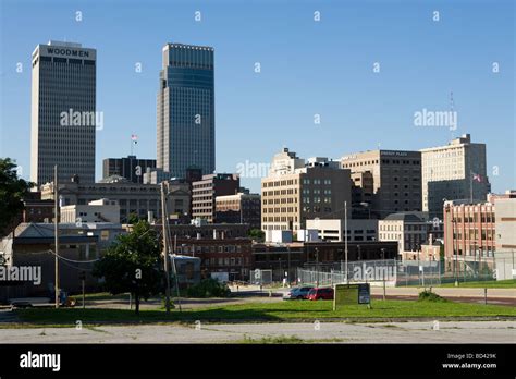 Skyline Of Omaha Nebraska Stock Photo Alamy