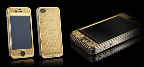 Iphone 4s Gold With Swarovski Stones Wonderful
