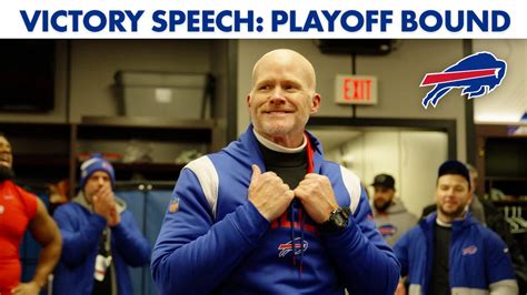 Sean Mcdermott S Victory Speech After Bills Clinch Playoff Spot