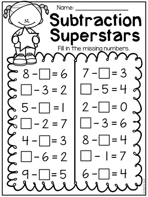 Worksheets For Subtraction For Grade 1 William Hoppers Addition