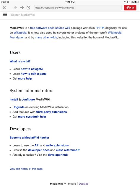 Wikimediawiki Web Technology Writing Open