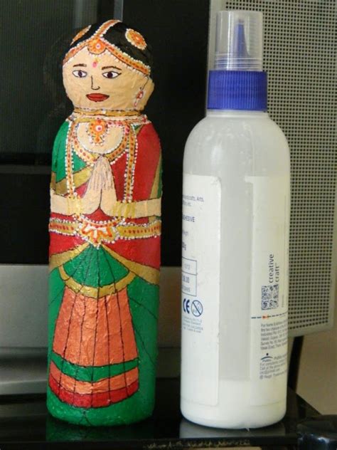 Plastic Bottle Doll Bharat Natyam With Images Bottle Crafts