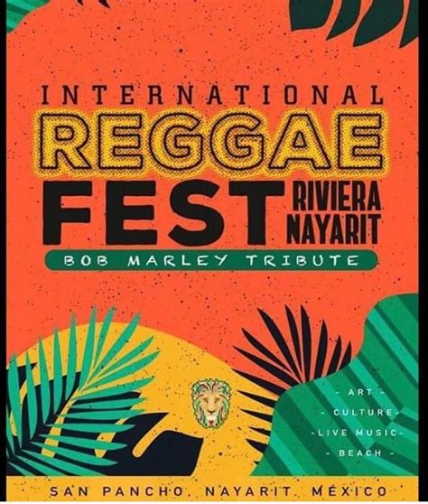 an event poster for the international reggae festival