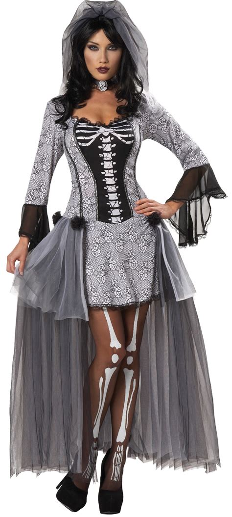 Womens Skeleton Bride Costume