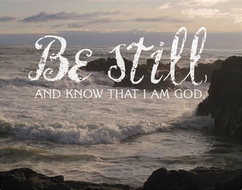 Be Still And Know That I Am God Psalm 4610 Kjv Calm Ocean Etsy Australia