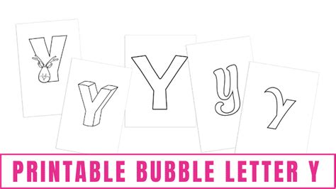 Printable Bubble Letter Y Freebie Finding Mom